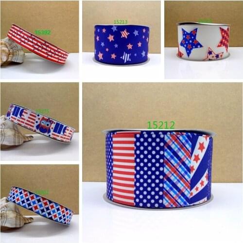 Free shipping 2017 new arrival 50yards cartoon Gradient Color printed grosgrain ribbons 15212