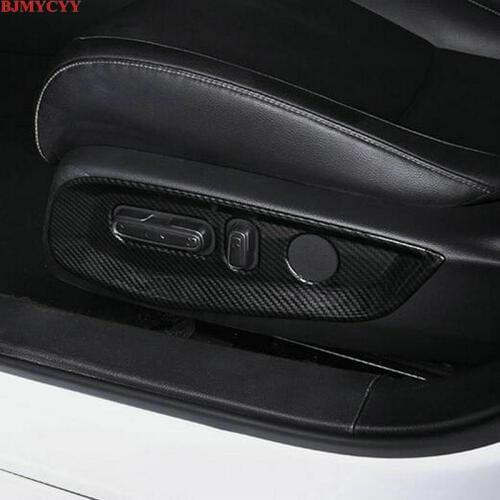 BJMYCYY 2PCS/SET Car adjustment panel carbon fiber decorative frame For Honda Accord 10th 2018 2019