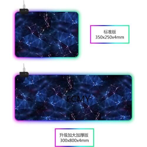 RGB Large Gaming Mouse Pad Purple Beautiful Mousepad Non-slip Rubber Desk Mat Computer Pad Keyboard Pad Laptop Notebook Pad