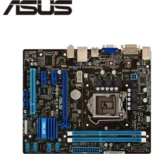 For ASUS P8H61-M LE R2.0 Computer Motherboard LGA 1155 DDR3 For Intel H61 P8H61 Desktop Mainboard SATA II PCI-E X16 Used
