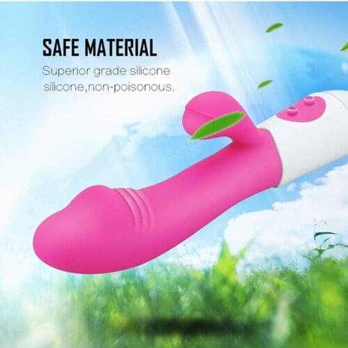 G-Spot Rabbit Dildo Double Vibrator Sex Toys Magic Wand Vibrator for Women Adults Female Multifunctional Masturbator Sex Shop