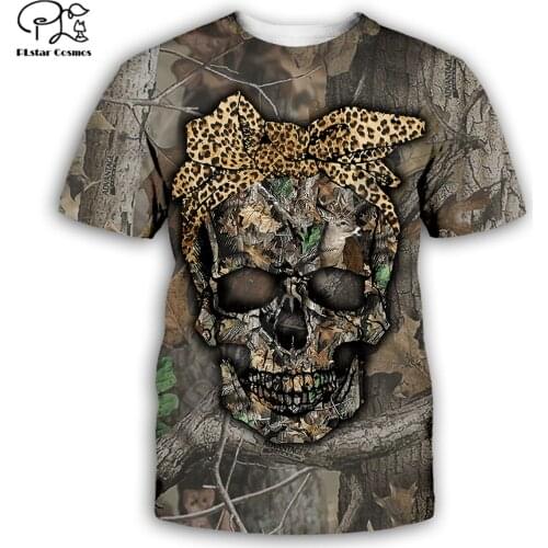 ELK hunter T Shirt summer Cartoon avatar printed t-shirt men for women shirts tops black cotton tees Fashion Short sleeve