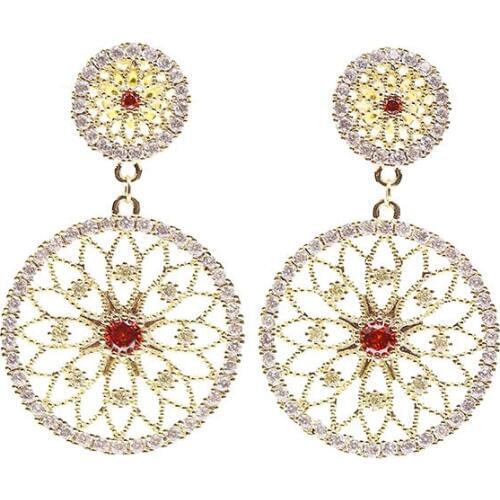 Classic CZ Cubic Zirconia Dangle Bridal Wedding Earring for Women Jewelry Crystal Girl Earrings XE40302
