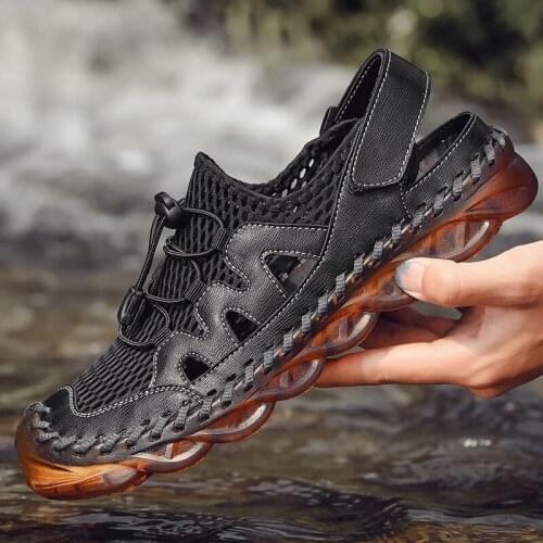 Mens Sports Slippers mesh Breathable Tennis Outdoor Beach Swimming Shoes Surfing Sandals Fishing Quick-Drying Hiking Shoes