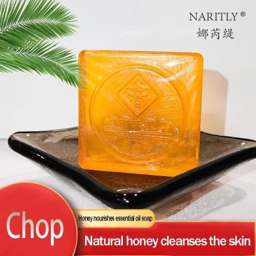 Honey Handmade Soap Moisturize Deep Clean Gentle Fresh Acne Daily Itching Relief Repair Blackhead Chicken Skin Whitening Face