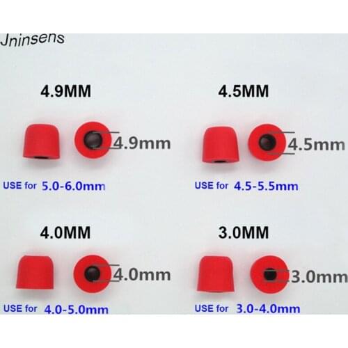 2 Pair/lot Earphones Earbuds Ear Tips Gel Earpad Ear Pads Eartips Cover Protector Replacement 3.0/4.0/4.5/4.9mm Wholesale