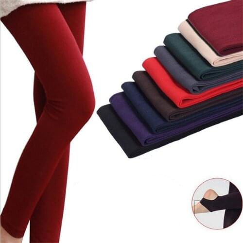 Autumn and winter ladies brushed pants bamboo charcoal thickening stepping pants women pulling hair wearing Keep warm leggings