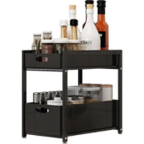 Kitchen shelf floor type table top pull type household large storage cabinet under article sink storage rack