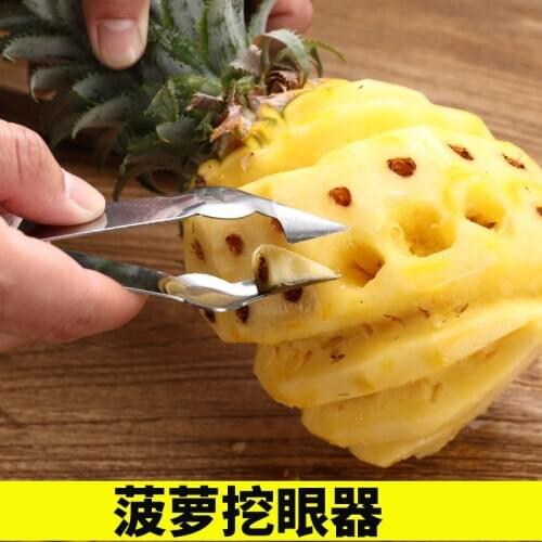 Pineapple Parer Silk Stockings Core Remover Triangle Clip Peeler Stainless Steel