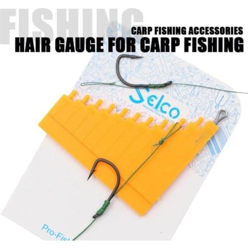 1pcs Fishing Hair Rig Measurement Tool 55x45mm For Carp Hair Rig Measurement Tool Carp Coarse Method Feeder Fishing Tackle