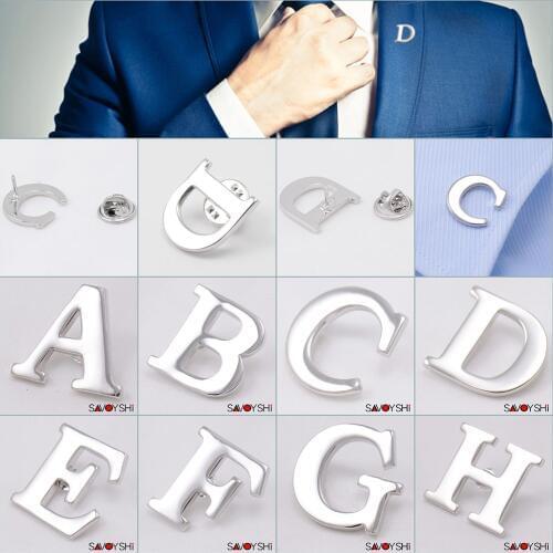 SAVOYSHI Brooches Letter On Clothes