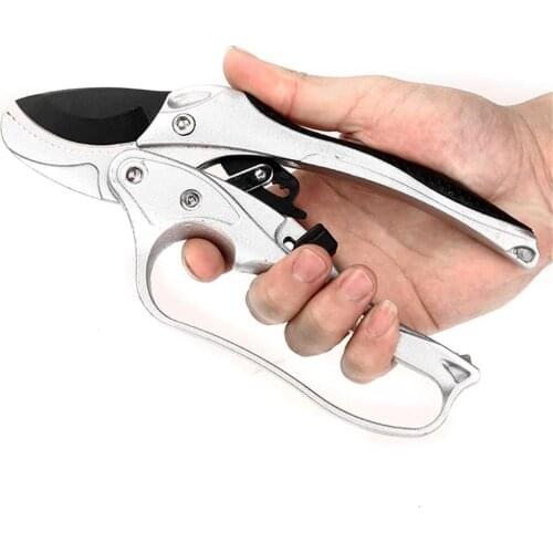 Pruning Shear Ratchet Plant Trim Horticulture Hand Shear Orchard Pruning Pruner Trimming Limb Garden Tree Flower Scissor Supply