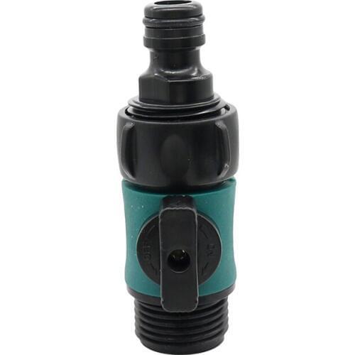 Hose Valve 3/4" Male Thread to 16mm Quick Connector Garden Irrigation Pipe Fittings Car Wash Prolong Hose Switch 10 Pcs