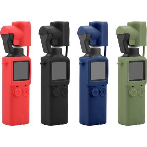 Silicone Case Protective Cover Skin Lens Cover for FIMI PALM Handheld Camera Accessories Housing Case with Anti-lost Lanyard