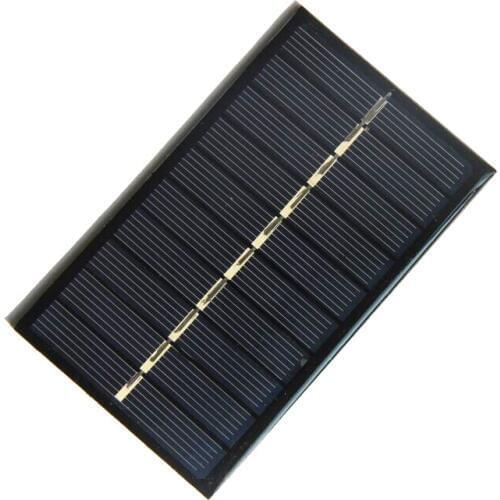 BUHESHUI 5V 150MA Solar Panel Solar Cell DIY Solar Battery Charger For 3.7V 100*60MM Epoxy Polycrystalline Wholesale 1000pcs