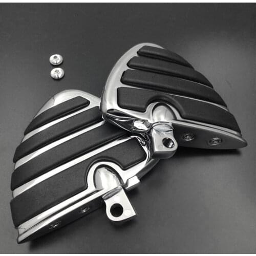 Wing Rear Foot Pegs Pedals footpeg Rests For 1992 Harley Davidson Dyna Daytona FXDB Glide Custom FXDC Motorcycle
