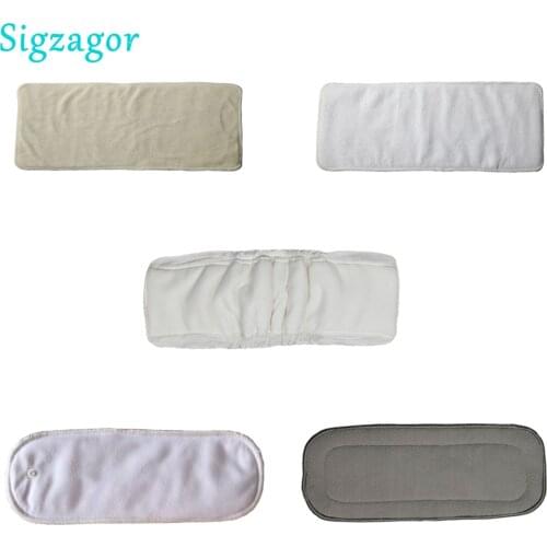 1 Insert Washable Reusable Baby Cloth Diapers Nappy Microfiber Bamboo Charcoal Regular