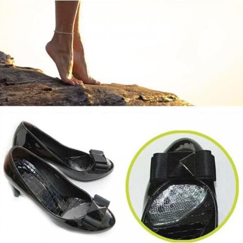 2PCS Transparent Women Soft Silicone Gel Cushion Insoles Metatarsal Support Insert Pad Anti-Slip Pain Relief Shoe Inserts