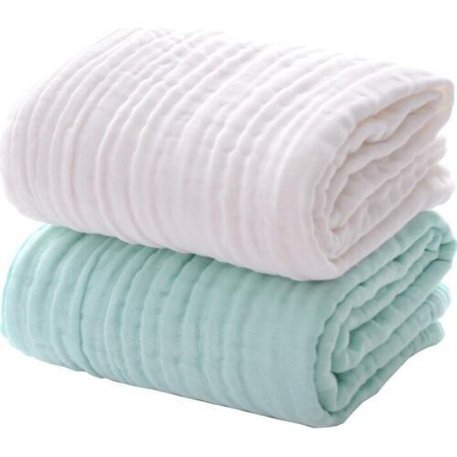2Pack Baby Muslin Bath Towels Super Soft Cotton for Babys Delicate Skin Swaddle Blanket for Newborns Toddlers Boy Girl Baby Reg