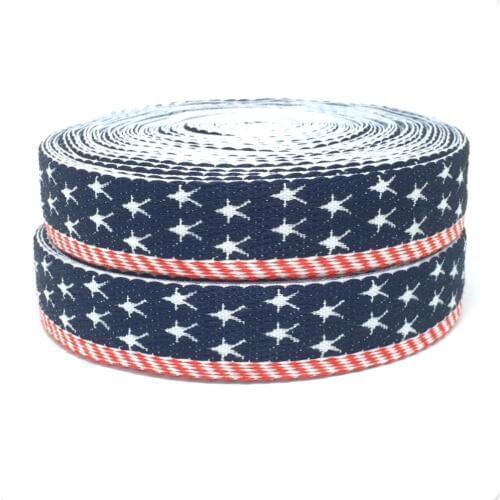 20 mm 3/4 "10 yard/sets jump line ribbon sets the American flag Ethnic Ribbon Woven Jacquard ribbon