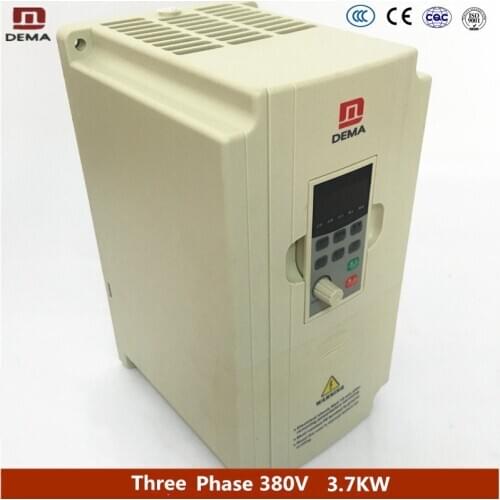 DEMA D5M 380V 3.7KW 3 Phase Input and 380V 3 Phase Output Frequency Converter/ AC Motor Drive/ VSD/ VFD/ 50HZ 60HZ Inverter