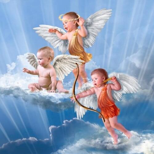 5D DIY diamond embroidery fighting White Angel Fairy diamond painting Cross Stitch square Rhinestone mosaic decoration gift