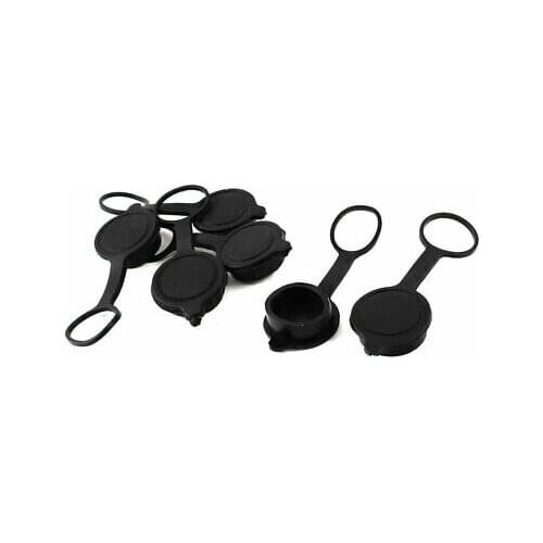 6pcs Black Waterproof Anti Dust Aviation Connector Cap for GX16