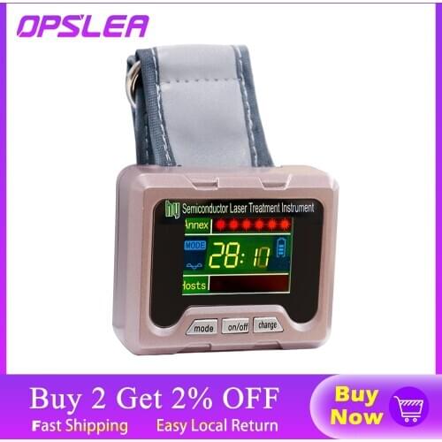 650nm diode Laser Therapy Watch LLLT For Diabetes Rhinitis Cholesterol Hypertension Cerebral Thrombosis Physiotherapy Apparatus