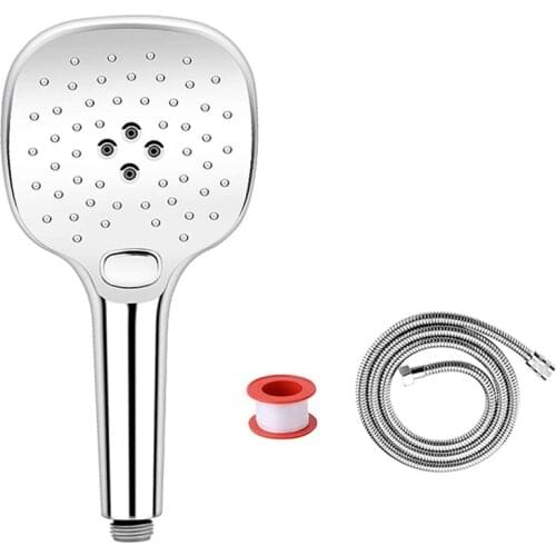 HOT SALE Shower Head With 1.5 M Hose Shower Head 3 Jet Modes High Pressure And Silicone Water Outlet Spray Hand Shower