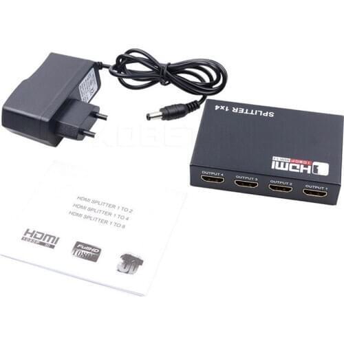 HDMI Switcher 1X4 1 In 4 Out HDMI Splitter Amplifier Hub Repeater 1X2 1 In 2 Out Switch Suppor HDCP 1080P 4Kx2K 3D HDTV PS4 Xbox