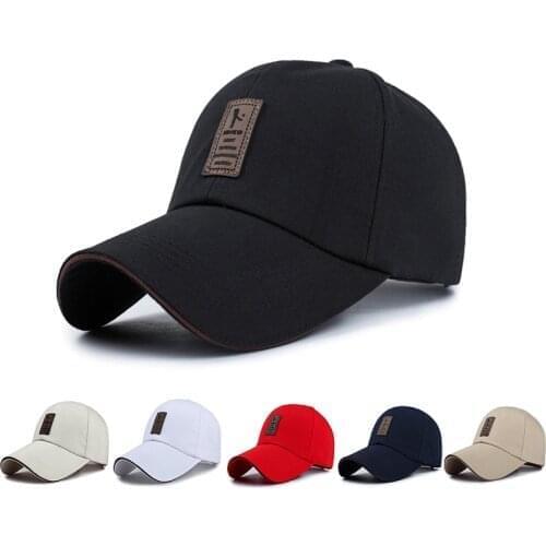 Baseball Cap Mens Adjustable Cap Women Casual Leisure Hats Solid Color Fashion Snapback Summer Fall Hat