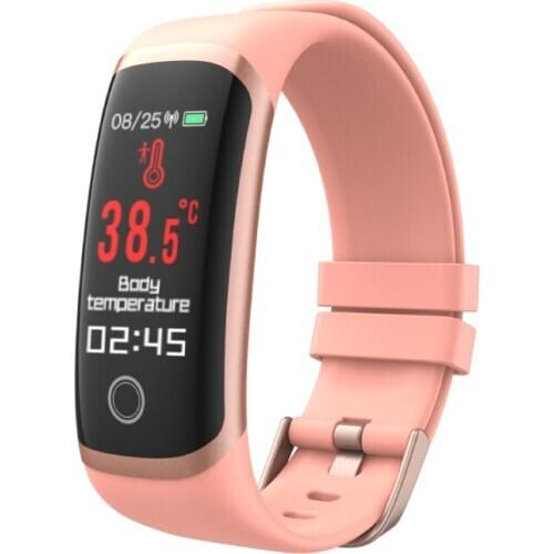 LS 2020 new T4 24 h thermometer pedometer fitness tracker sports smart bracelet fashion smart band wristband for women men kids