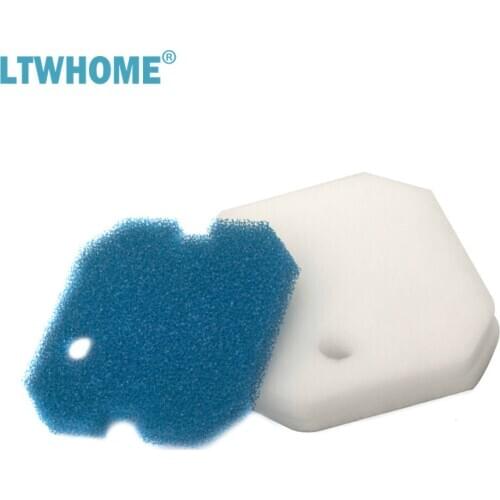 LTWHOME Blue Coarse and White Fine Filter Pads Sets Fit for Eheim 2616260 Professional Pro 2 2226/2326/2026/2128, Experience 350