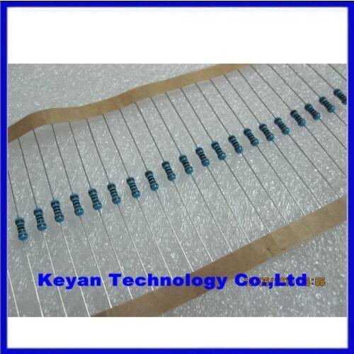 1000pcs 1/4w Metal Film Resistors 1K ohm +/- 1