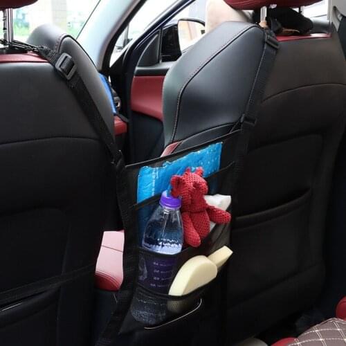 Between The Seat Storage Net Pocket Car Front Row In The Middle of The Screen Mesh Storage Car Bag Suspension Car Bag General