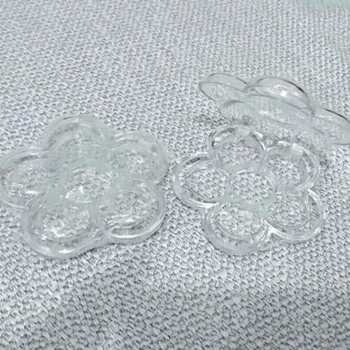 MOLF 6 Grids Plum Blossom Flower Shape Empty Eyeshadow Case Transparent Plastic DIY Lipstick Powder Box Container Cosmetic Tool