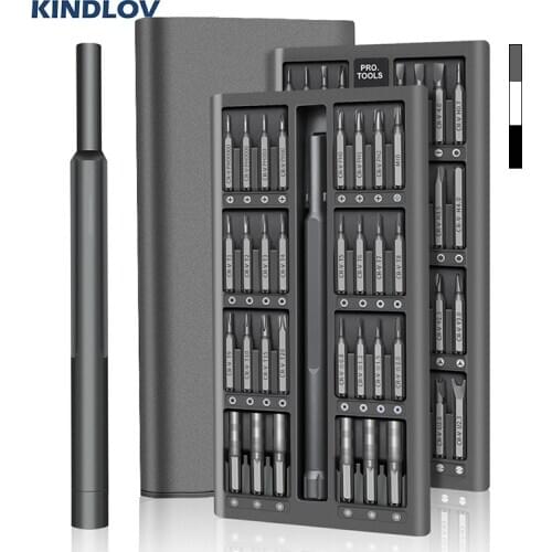 KINDLOV 63 In 1 Screwdriver Set Magnetic Torx Hex Phillips Screw Driver Bits Kit Multifunction Repair Phone PC Laptop Hand Tools
