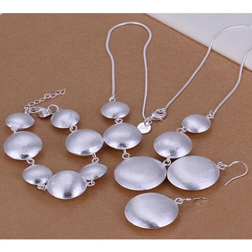 Sterling-silver-jewelry jewelry sets, sterling-silver-jewelry jewelry set Round Cow Three-Piece /TGPQAVLA 0