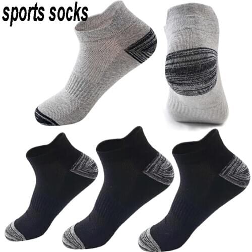 2021 New Spring Summer Men Women Sports Running Protective Ankle Socks Cotton Breathable Fitness Short Socks Male Plus size44-48