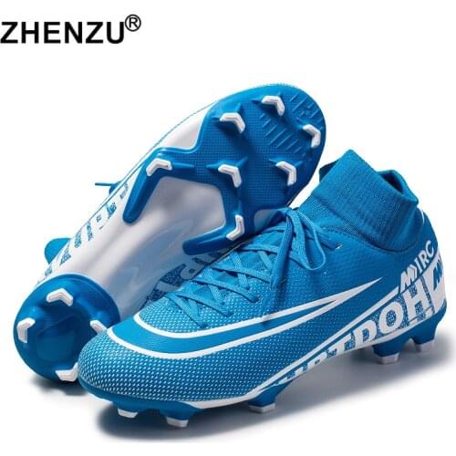 New Soccer Shoes FG AG Men Football Shoes Kids Soccer Cleats Training Football Boots High Ankle Sport Sneakers Mens Dropshipping