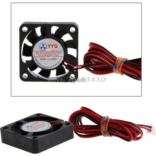 3D Printer CPU 12V DC 40mm Cooling Fan 40x40mm 2 Wire Model 4010S Extruder Whosale&Dropship
