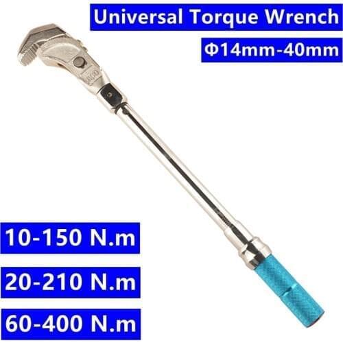 OPEN Adjustable Torque Wrench 10-210Nm accuracy 3% wrench Insert Ended head Torque Wrench Interchangeable