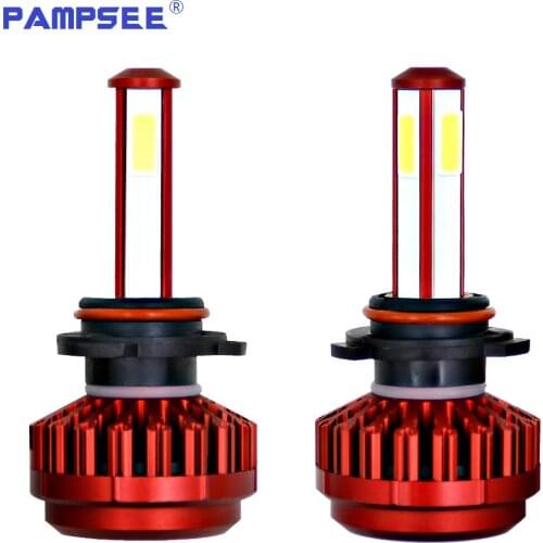 PAMPSEE 1Pair R7 H7 H4 LED Bulb Car Headlight H11 H1 H13 H3 H27 9005/HB3 9006/HB4 9007 Hi-Lo Beam 80W 8000LM Auto Headlamp LEDs