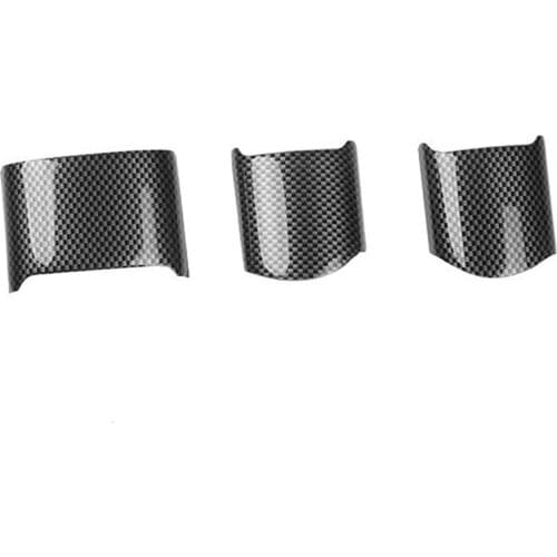 Fit for Beetle 2003-2010 3PCS Carbon Fiber ABS Car Interior Steering Wheel Cover Trim Moldings Car Styling