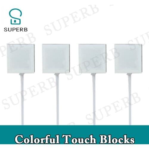 Superb escape room prop colorful touch blocks adjust all the blocks to correct colors to unlock colorful touch panel prop