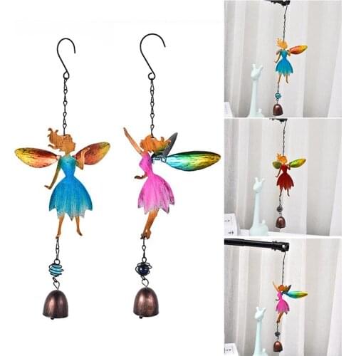 Rainbow Crystal Angel Wind Bell Chakra Suncatcher Car Charm Pendant Wall Window Door Wind Bell Hanging Ornaments ASD88