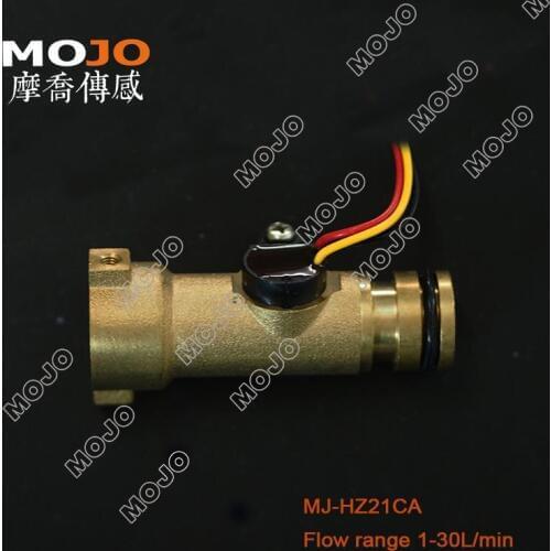 Flow Meter MJ-HZ21CA G1/2" 1-30L/min Hall flow sensor New Intelligent water dispenser Copper type