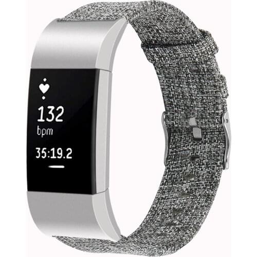Watch Band For Fitbit Charge 2 Strap Canvas Breathable Replacement Bracelet For Fitbit Charge 2 Correa Fitbit Watch 64002