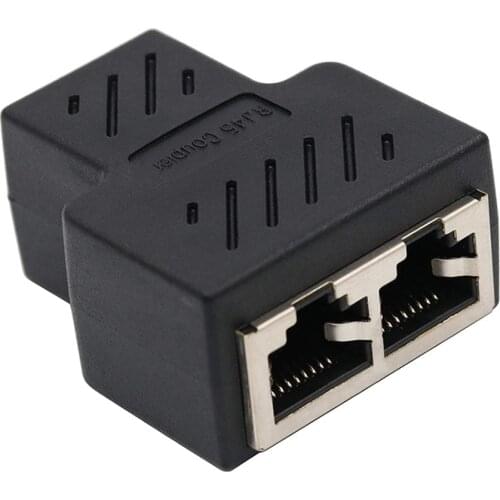 RJ45 Connector Cat7/6/5e Ethernet Adapter 8P8C Network Extender Extension Cable for Ethernet Cable Female to Female