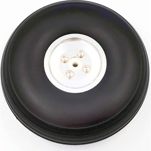 Fixed-Wing Planes Aluminum Alloy PU Foam Rubber Wheel Airplane 3.75/4/ 4.5/ 5 Inch Landing Gear Wheels For Rc Racing Drone Parts